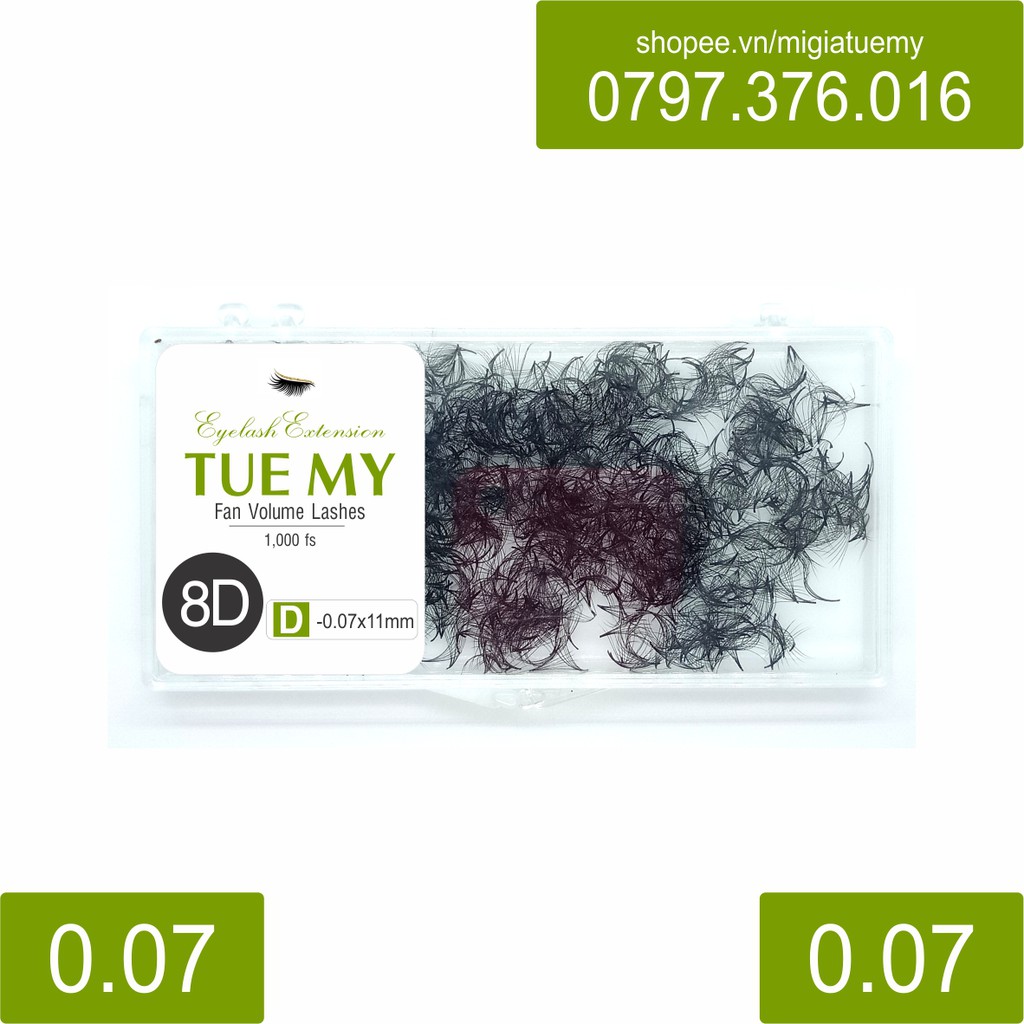 Mi Lụa Fan Volume 8D Sợi 0.07