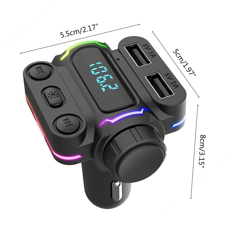 Bộ ChuyểN ĐổI FM P7 BT5.0 PD 20W NhiềU MàU Cho Xe Hơi