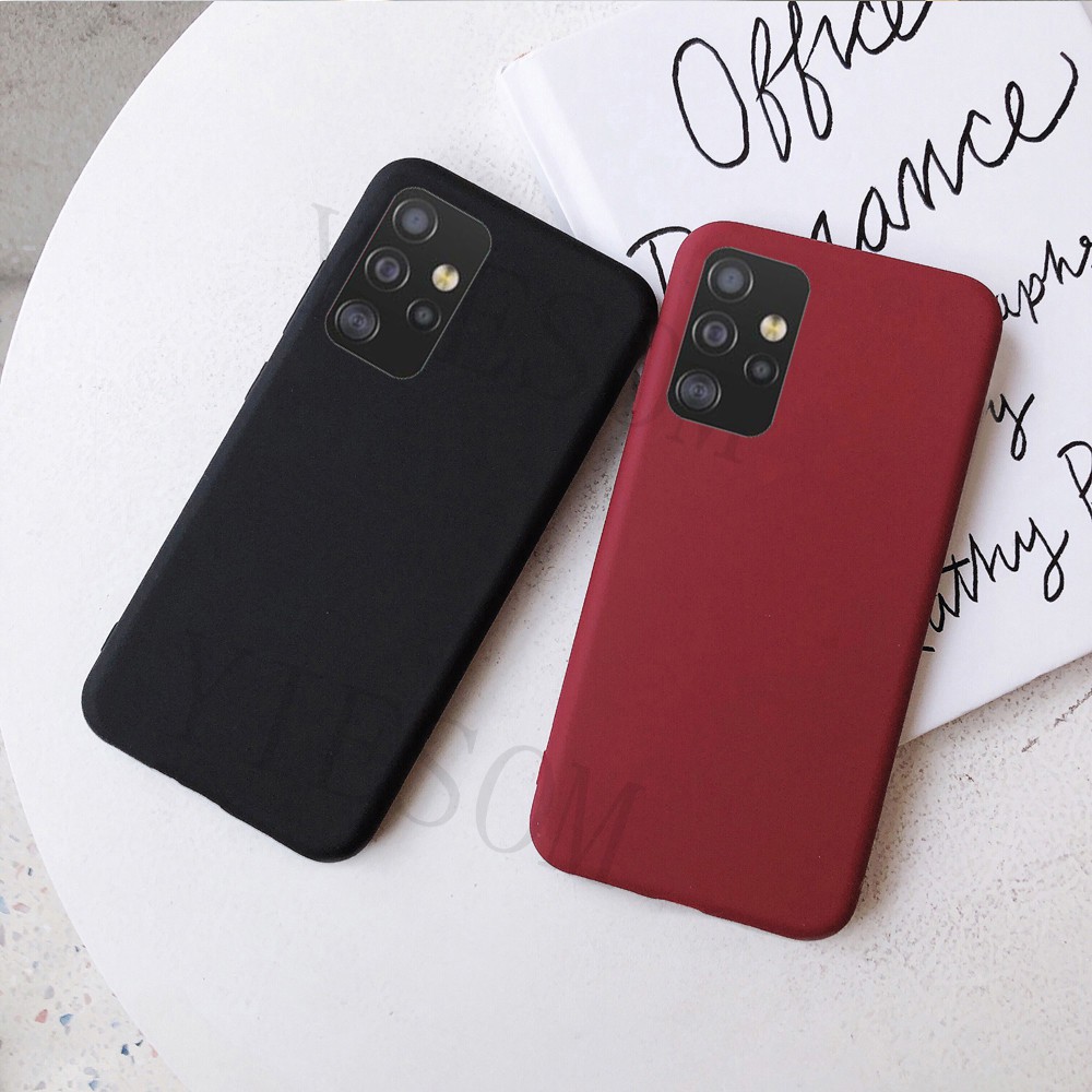 Ốp điện thoại silicon tpu dẻo mỏng màu kẹo cho Samsung Galaxy A52 A72 A32 5G