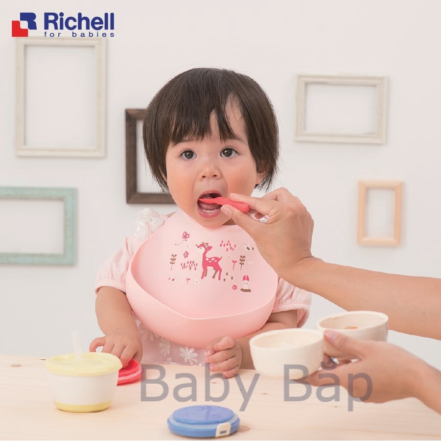 Yếm ăn dặm Silicone Richell