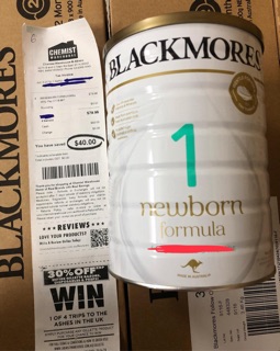 Sữa Blackmore đủ số, lon 900g, date 2022