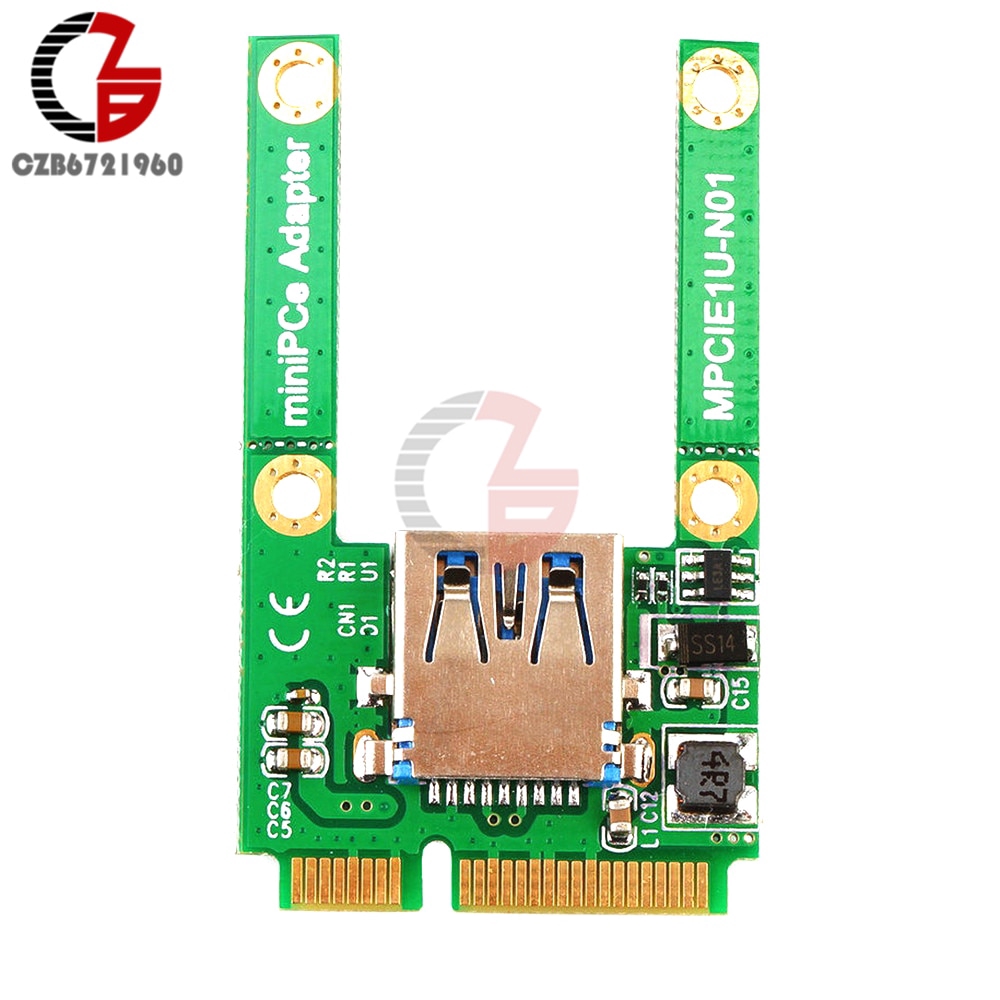 Mini PC Adapter PCI-E Card Slot Expansion Board to USB 2.0 Interface Adapter MPCIE 1U-N01 Converter Module Riser Card DIY