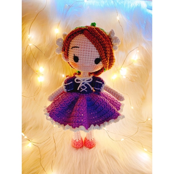 Búp Bê Len Công Chúa Tóc Mây