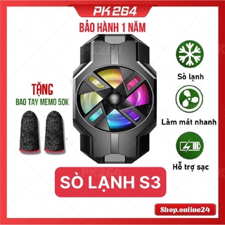 Quạt tản nhiệt sò lạnh cho điện thoại S3 - Kẹp 2 chiều