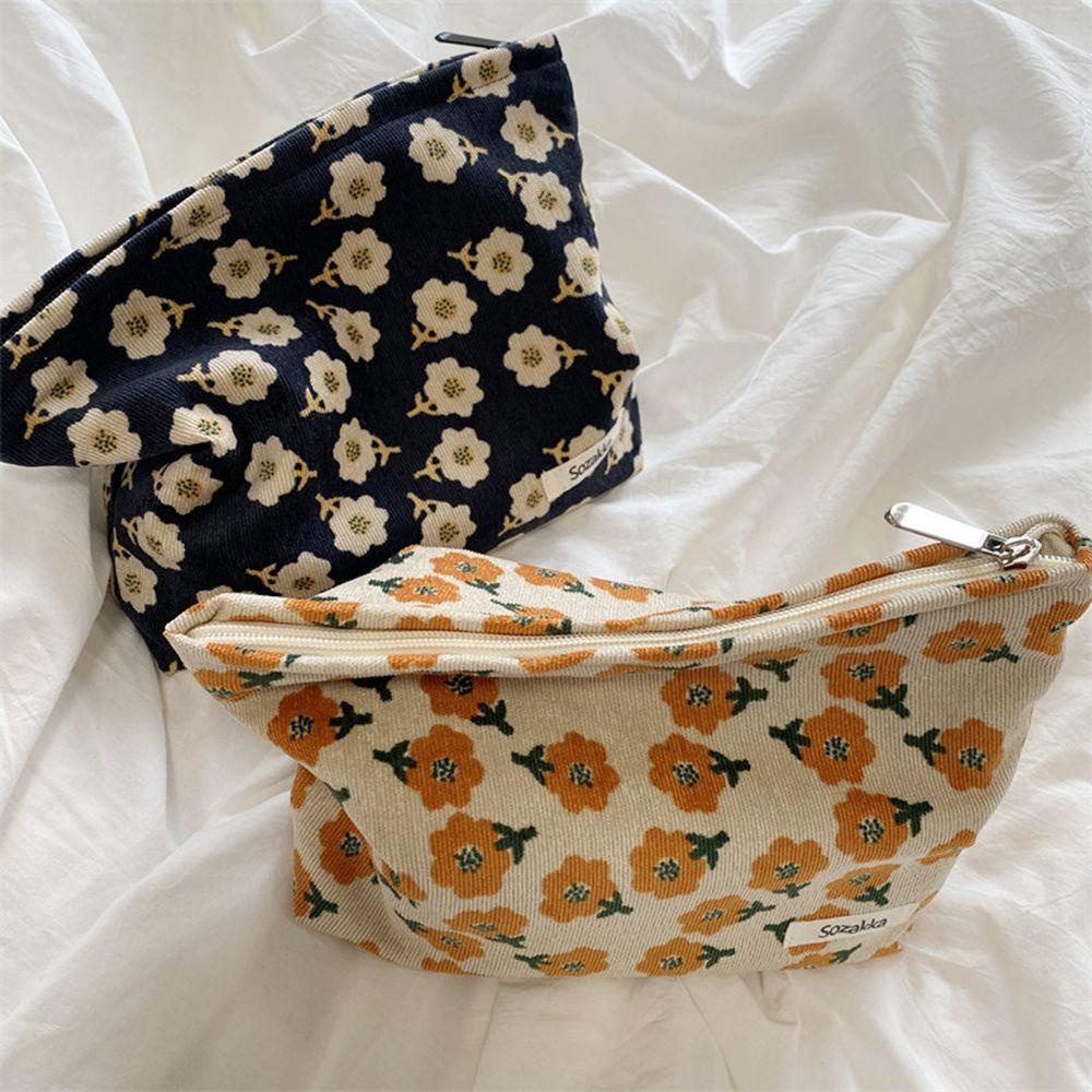 NIUYOU Túi Đựng Mỹ Phẩm Bằng Vải Cotton Sức Chứa Lớn Tiện Dụng Cho Nữ Ốp