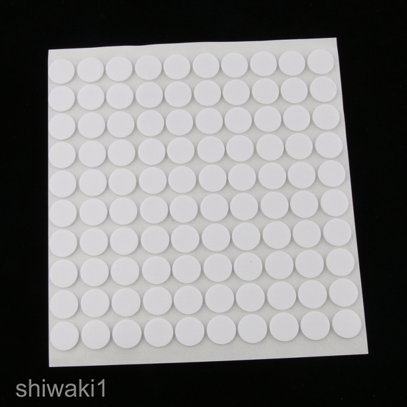 Set 1000 Miếng Băng Keo Xốp Tròn Hai Mặt Độ Bền Cao 10x1mm