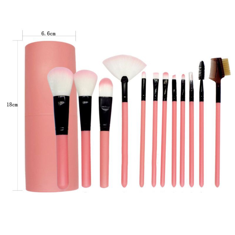 Set 12 cây cọ trang điểm với màu sắc tự chọn độc đáo
