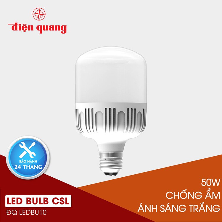 Đèn LED bulb công suất lớn Điện Quang ĐQ LEDBU10 40W/50W, chống ẩm