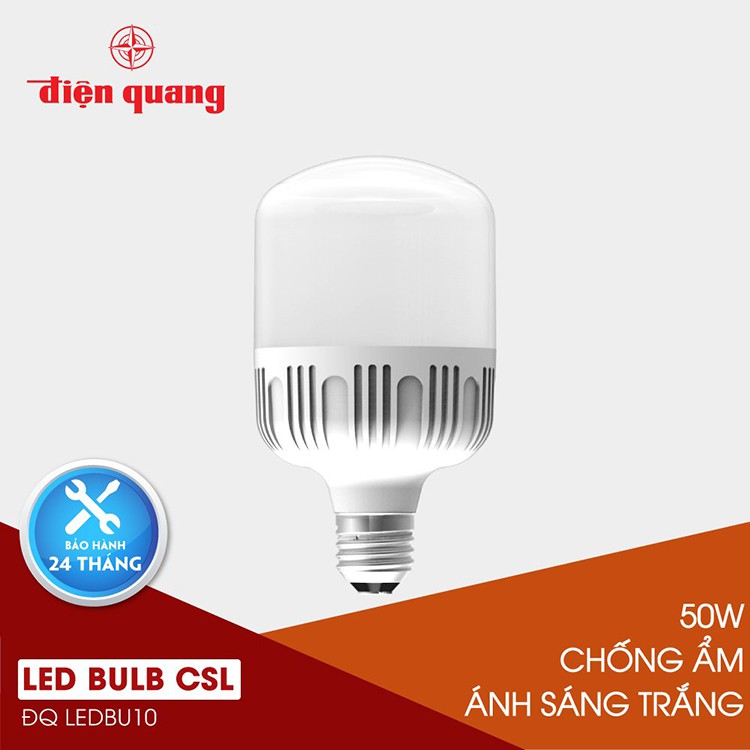 Đèn LED Bulb công suất lớn Điện Quang ĐQ LEDBU10 50W, chống ẩm