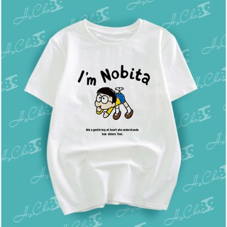 Áo Thun Nobita - HoCha89 - Vải Dày Đẹp Size từ 9kg đến hơn 100kg - Ảnh Thật - May Dây Cổ Hàng Xuất Khẩu