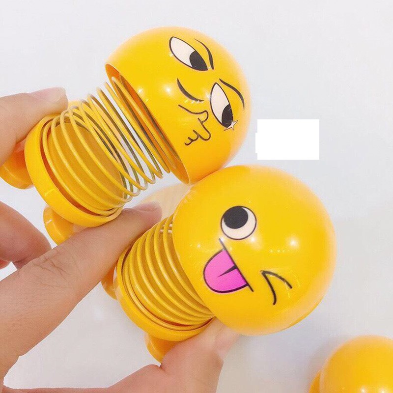 Bộ 4 con thú nhún nhảy lắc lò xo Emoji vui nhộn