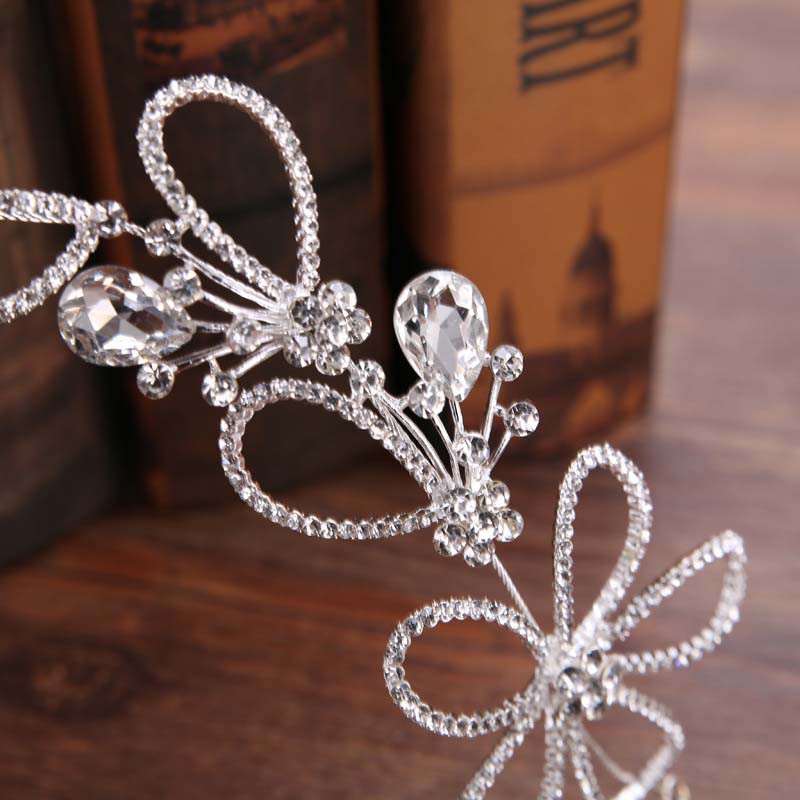 Bridal Hair Accessories Headband Hollow Out Silvery Head Band Floral Hair Accessories
