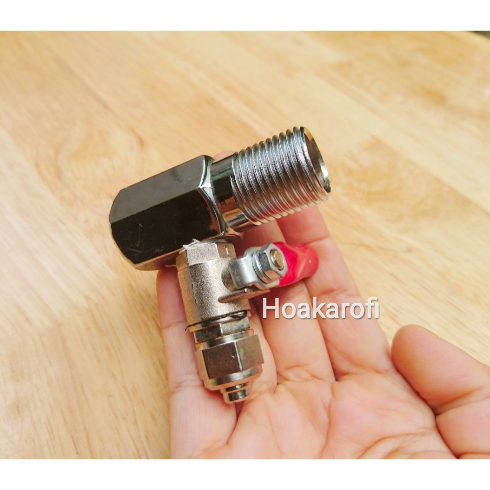 Khẩu Khóa Inox Chia Nước - Nước Cấp Dây 10, Dây 6 Máy Lọc RO, Máy Phun Sương, Máy Nước Sinh Hoạt