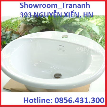 CHẬU LAVABO TOTO L501C/ LT501C, Chậu Rửa Mặt TOTO Dương Vành.