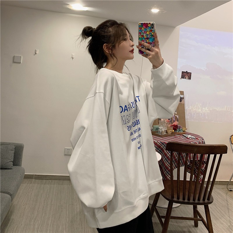 [Áo sweater nữ form rộng phong cách unisex] áo hoodie nữ unisex nỉ da cá thời trang ulzzang hàn quốc đi chơi đi học | BigBuy360 - bigbuy360.vn