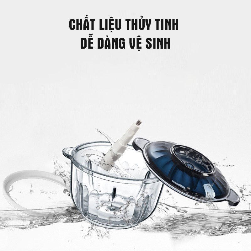 Máy xay thịt Bear QSJ-C03T5, máy xay thực phẩm đa năng, công suất 300W - Bảo hành chính hãng 6 tháng