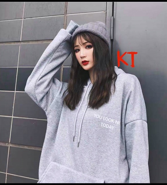 Áo hoodie nỉ mũ túi bụng phong cách Hàn Quốc ToDay
