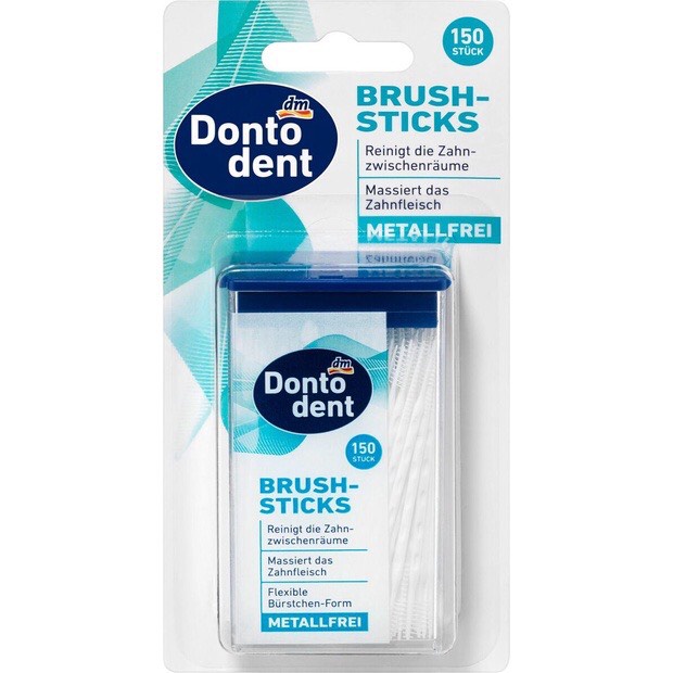 Tăm Nha Khoa Dm Dontodent Brush-Sticks 150 Cái/Gói Đức