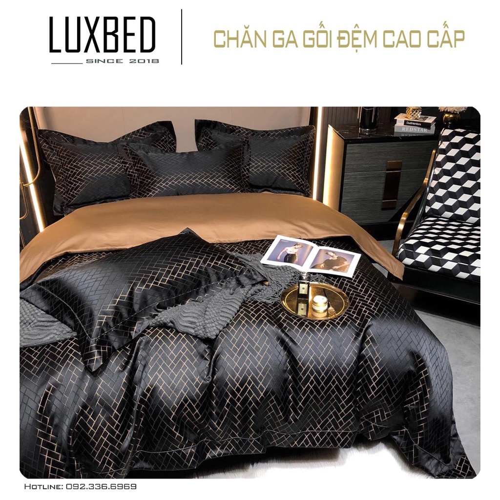 Bộ chăn ga lụa gấm 4 món cao cấp - Sang trọng, Ấm áp tôn vinh đẳng cấp Mẫu mới nhất 2022