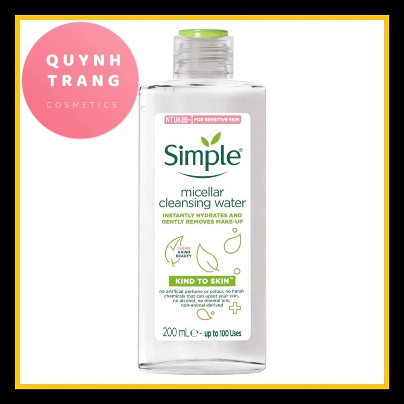 Nước Tẩy Trang Simple 200ml