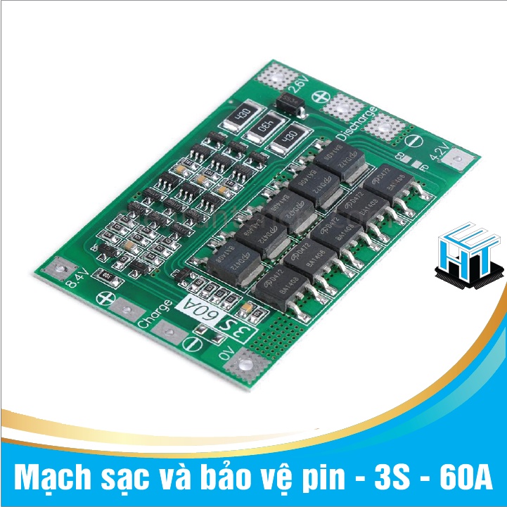 Mạch sạc và bảo vệ pin - 3S - 60A