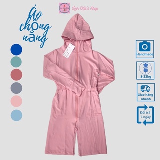 [Ảnh thật] Áo chống nắng trẻ em chất thông hơi 1 lớp dáng dài