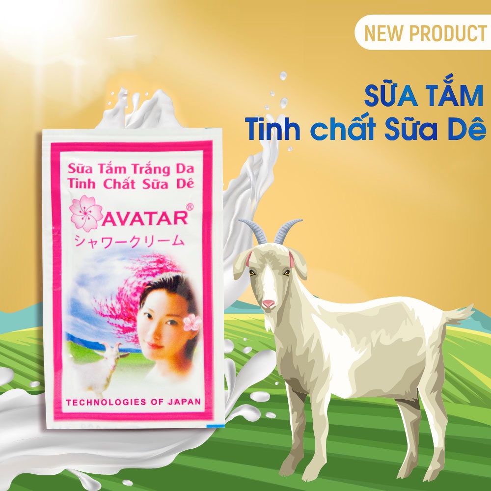 Sữa Tắm Bịch Sữa Dê Goat Milk Avatar (5ml)