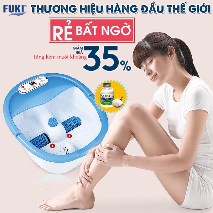 Bồn ngâm chân Nhật Bản FUKI FB100 (thế hệ mới con lăn xoay tự động)