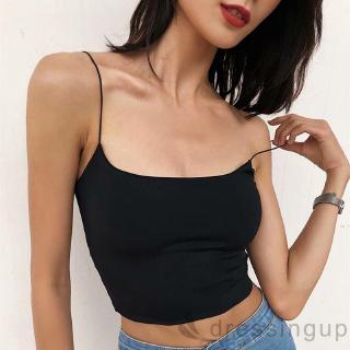 Áo Hai Dây Hở Lưng Màu Trơn Gợi Cảm Thời Trang Cho Nữ