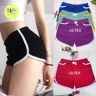Quần đùi nữ mặc nhà lưng thun dáng ôm short ngắn cá tính lilyka QS04
