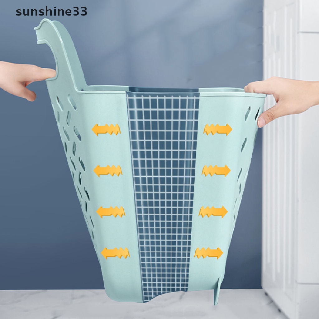Giỏ đựng quần áo gắn tường cỡ lớn có thể gấp gọn thiết kế tiện dụng