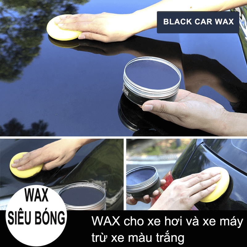 Sáp Đánh Bóng BLACK cho Xe ô tô, Xe Máy Phục hồi sơn Che vết xước ố