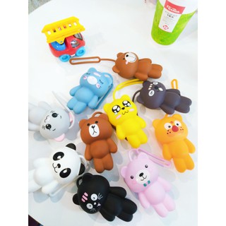 MÓC KHÓA NHỰA DẺO HÌNH THÚ CUTE