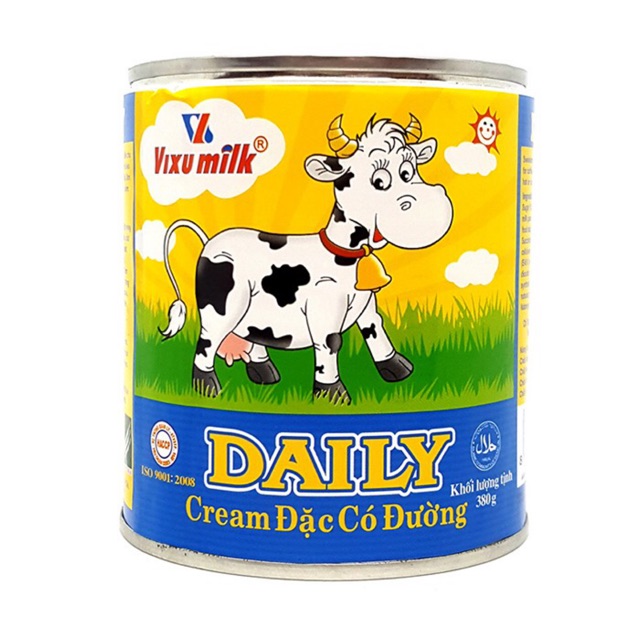 Sữa Kem đặc có đường Daily lon 380g