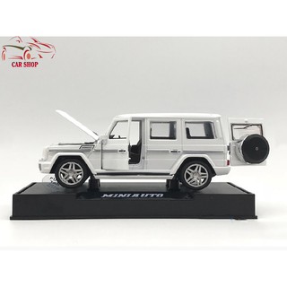 Xe mô hình hợp kim Mercedes-Benz G65 tỉ lệ 1:32 màu trắng