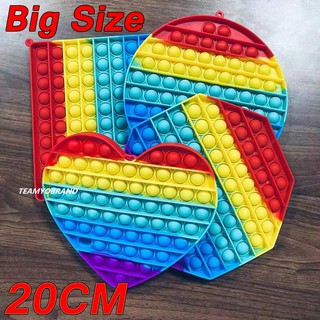 Giảm Stress Pop It Pop Its Đồ Chơi Giảm Căng Thẳng Màu Cầu Vồng Size Lớn