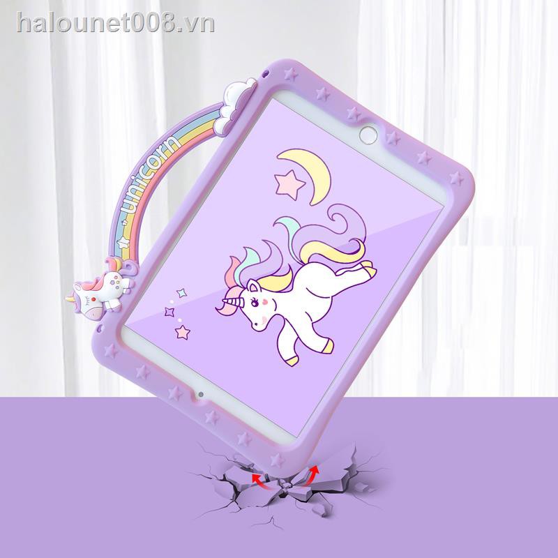 ✉✔✿Ready stock✿ ipad case  Rainbow Unicorn Protective 2018 Apple Air2 Cute Tablet Mini4 Computer Pro9.7-inch Child Anti-drop air310.5 Net Red Silicone Pad6 7th Generation 10.2