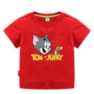 Áo Thun Tay Ngắn In Hình Tom Và Jerry Ngộ Nghĩnh Hợp Thời Trang 2020 Cho Bé