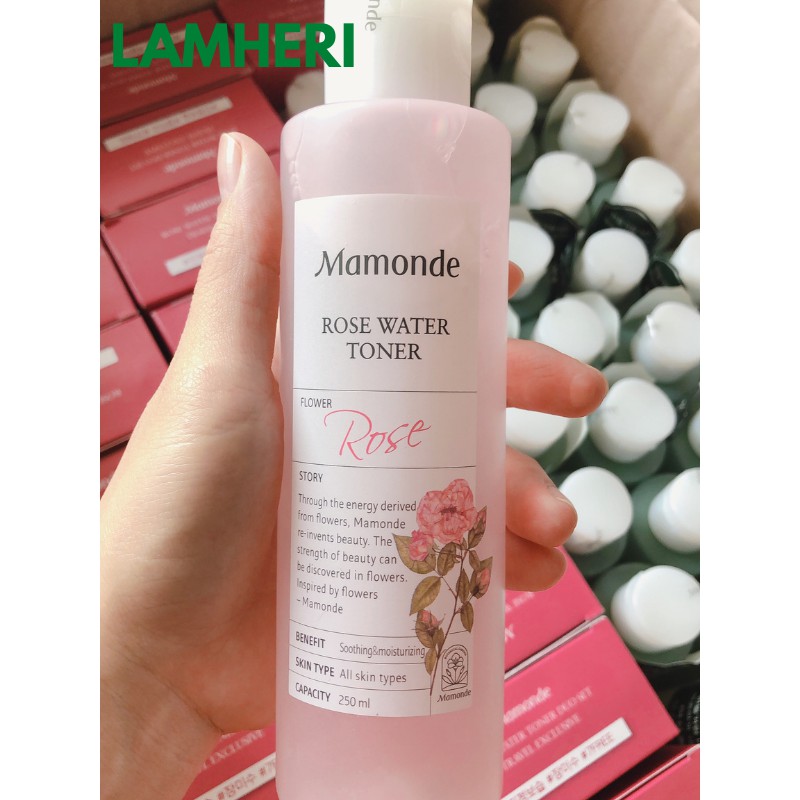Nước Hoa Hồng Mamonde Rose Water Toner 90.97% Hàn Quốc 250ml