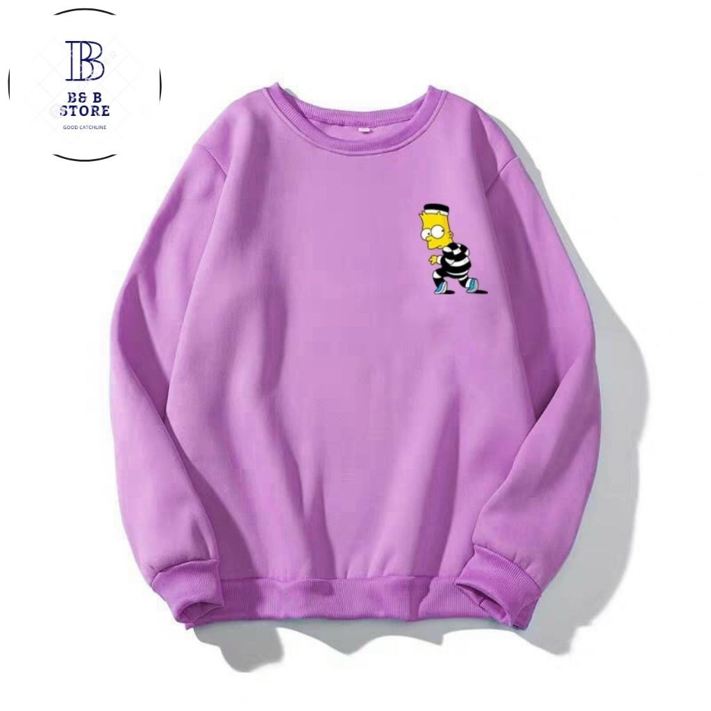 ÁO SWEATER IN SIMPSON CỰC ĐẸP FORM NAM NỮ ĐỀU MẶC ĐƯỢC ĐỦ MÀU ĐỦ SIZE