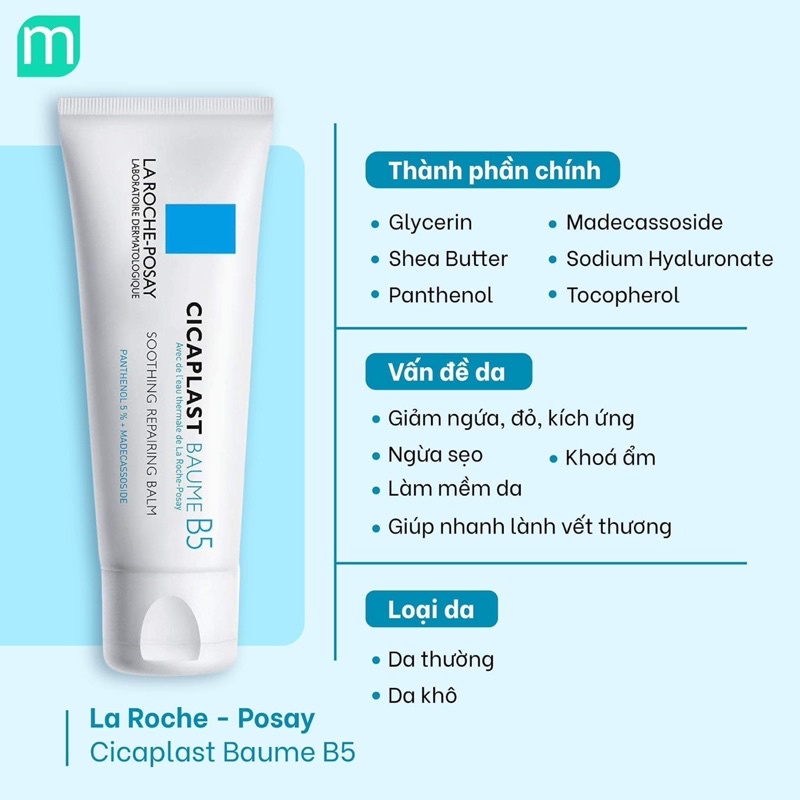 Kem dưỡng ẩm phục hồi da B5 Laroche Posay