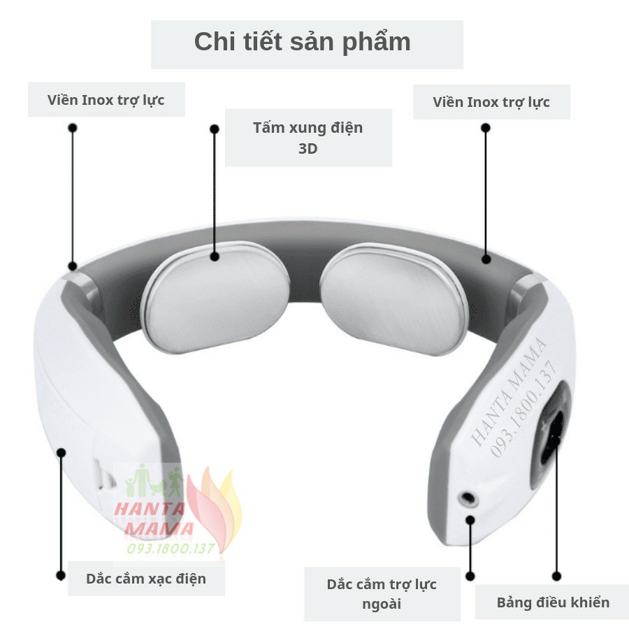 [Free Ship] Máy massage cổ vai gáy Ailuen ALE-20 chính hãng