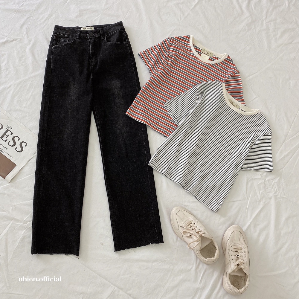 Quần Jean Suông Đen Nữ_Nhienvintage BQ39