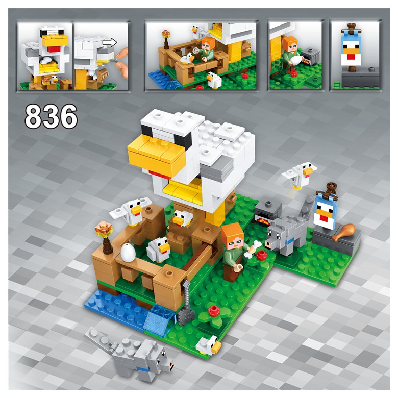 Bộ Đồ Chơi Lego Lắp Ráp Mô Hình Minecraft Độc Đáo Cho Bé