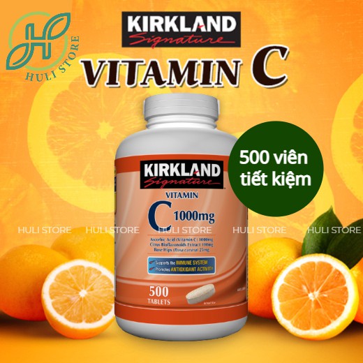 Bổ sung Vitamin C 1000mg Kiỉkland 11/23