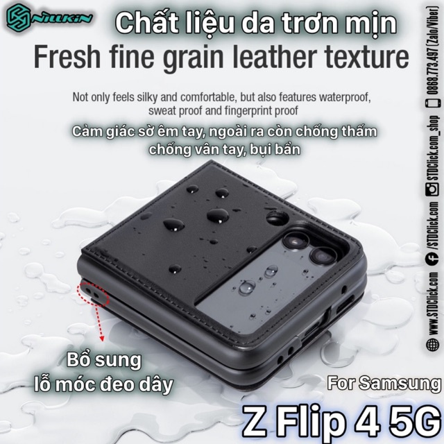 ỐP LƯNG SAMSUNG GALAXY Z FLIP 4 5G NILLKIN QIN CHÍNH HÃNG