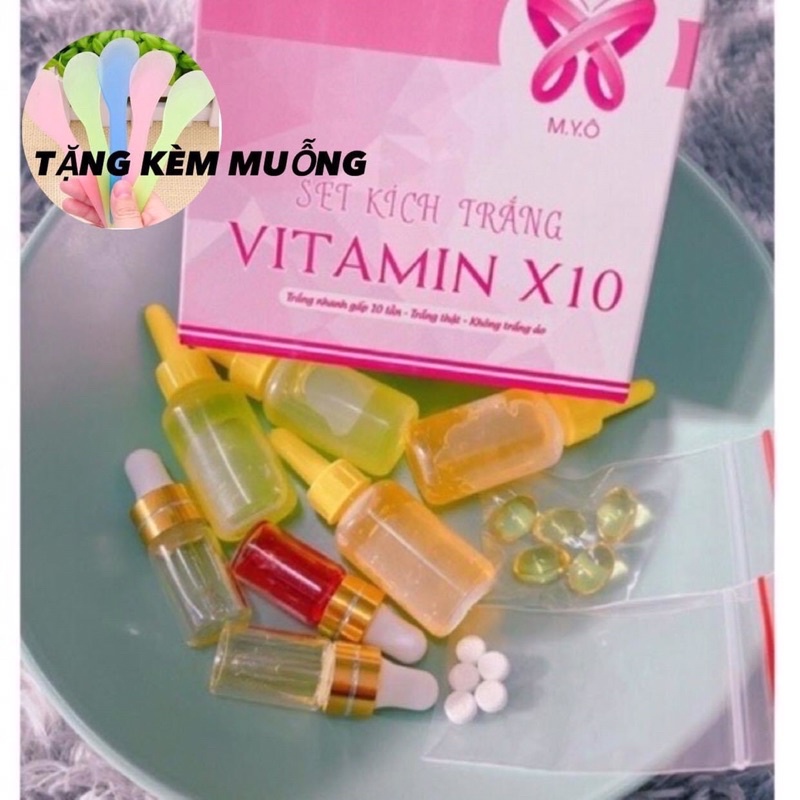 SÉT KÍCH TRẮNG VITAMIN X10 MYÔ