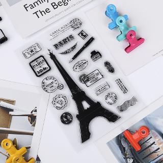 Con Dấu Silicon Trong Suốt Hình Tháp Eiffel