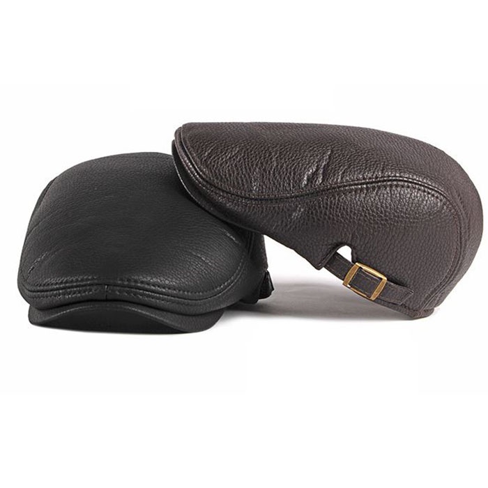 Mũ nồi da nam cao cấp, nón beret nam chất liệu cao cấp kiểu dáng cổ điển màu đen, nâu MN024