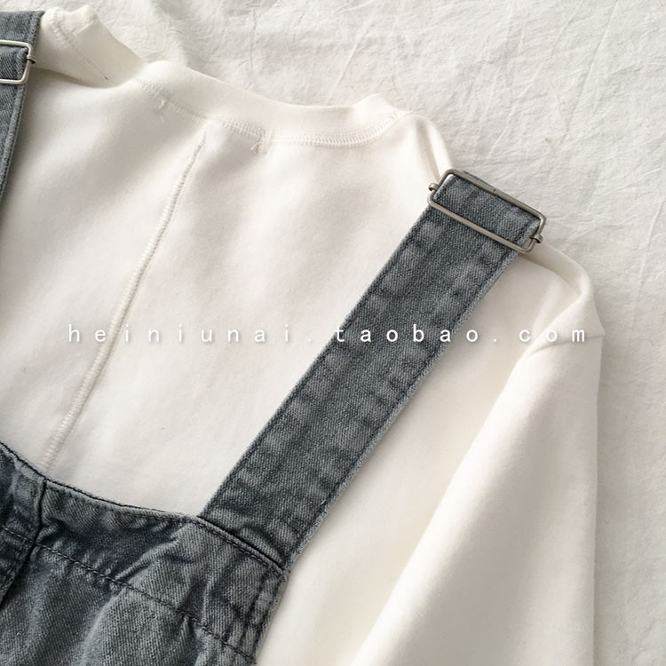 Quần yếm jean rách gối ulzzang siêu xinh | BigBuy360 - bigbuy360.vn